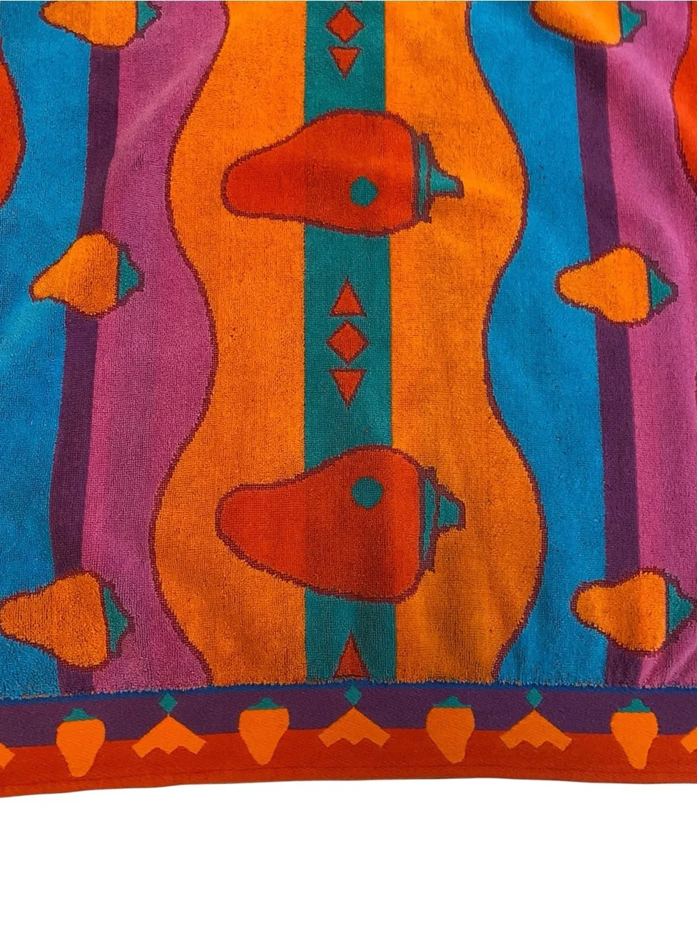 Royal Terry Colorful Southwestern Chili Pepper Beach Towel Boho Unisex